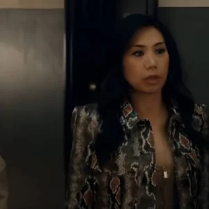 The Equalizer Liza Lapira Snake Leather Jackets