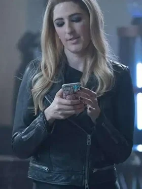 The Good Place DArcy Carden Black Biker Jacket