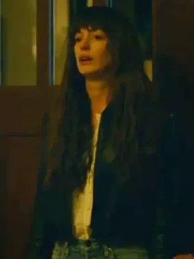 The Idea Of You Anne Hathaway Black Leather Jacket