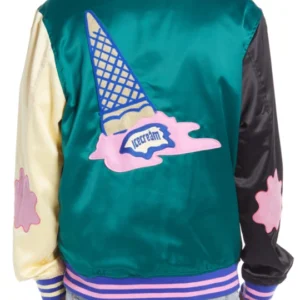 The Kid Laroi Letterman Bomber Jacket Backside