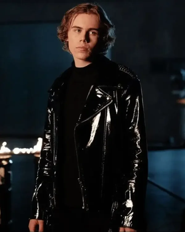 The Kid Laroi Selfish Shiny Biker Jacket