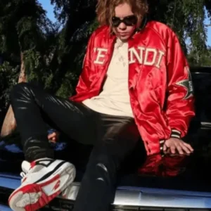 The Kid LaroiSatin Varsity Jacket
