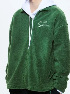 The Simpsons Homer Bush Polar Fleece Jacket