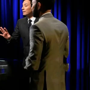 The Tonight Show John Legend Grey Suit Backside