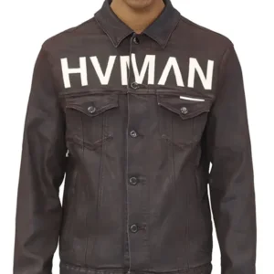 The Voice S025 Chance the Rapper HVMAN Black Print Jacket For Sale
