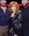 The Voice S025 Reba McEntire Embellished Black Blazer