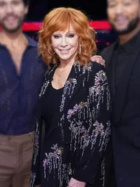 The Voice S025 Reba McEntire Embellished Black Blazer