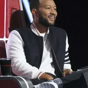The Voice S19 John Legend Black Bomber Jacket