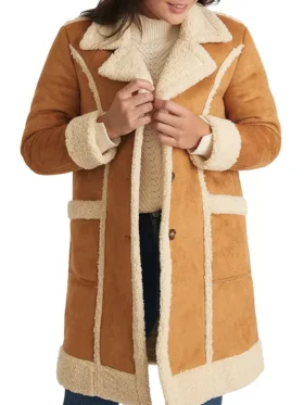 Thrasher Vintage Sheepskin Button Coat Womens