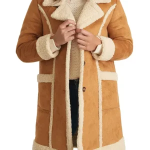 Thrasher Vintage Sheepskin Button Coat Womens