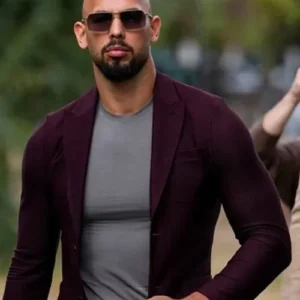 Top G Andrew Tate Maroon Blazer
