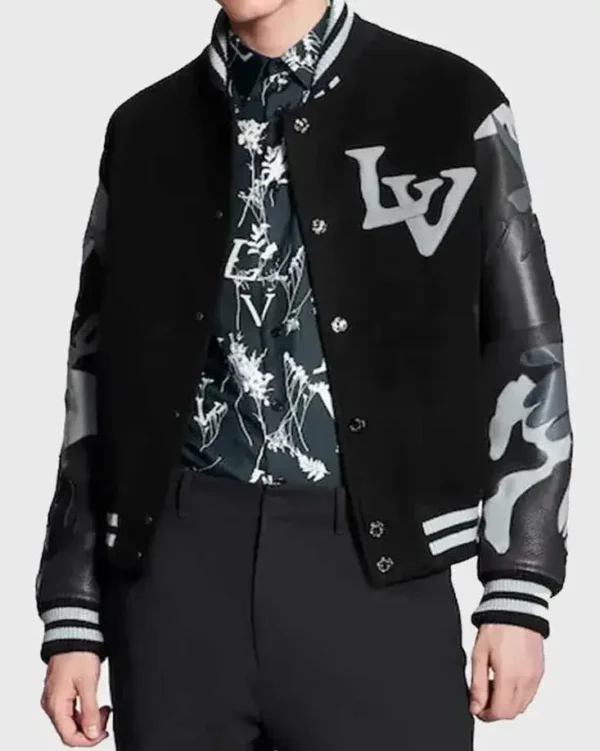 Wrong LV The Kid Laroi Varsity Jacket