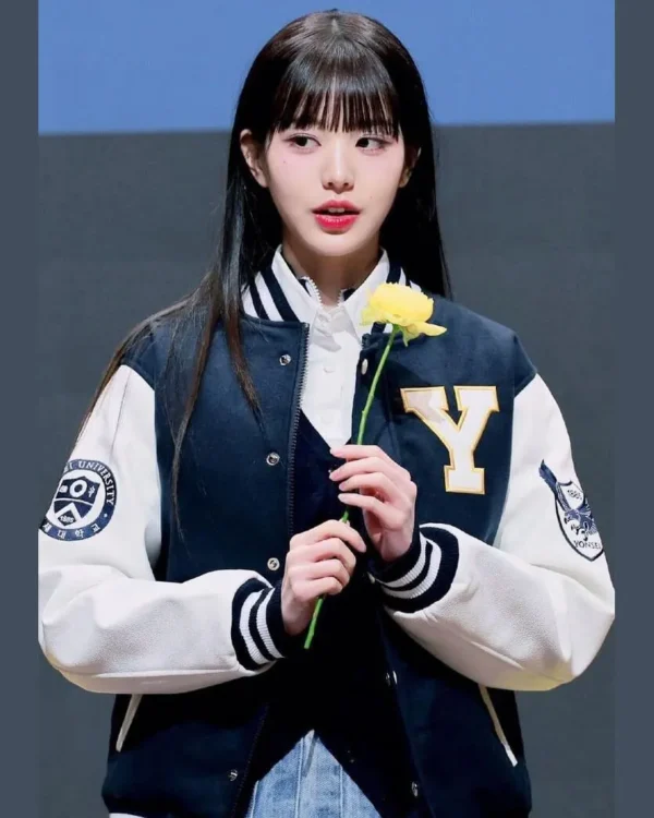 Yonsei University Blue Varsity Jacket On Sale