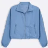 lorna Cropped Parachute Blue Jacket