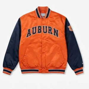 80’s Retro Auburn University Tigers Orange Varsity Jackets