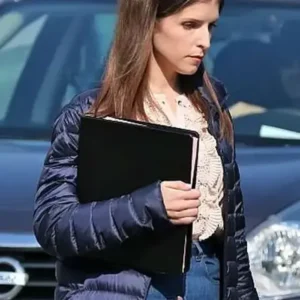 A Simple Favor Anna Kendrick Blue Puffer Jacket For Sale
