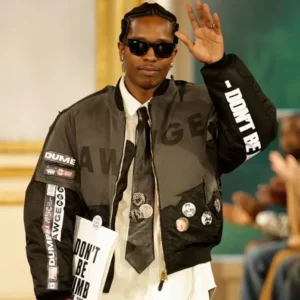 ASAP Rocky Paris Fashion Week Bomber Jacket