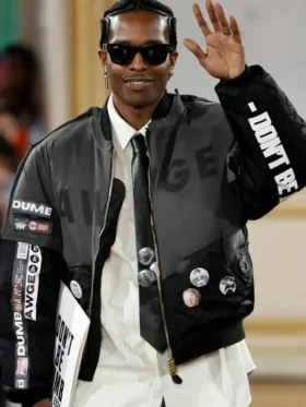 ASAP Rocky Paris Fashion Week Bomber Jacket On Sale