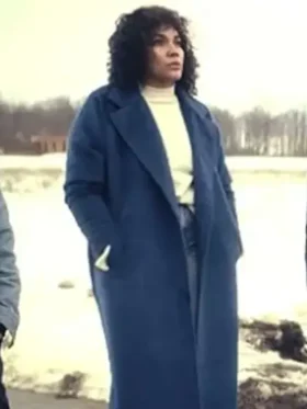 Allison Hargreeves The Umbrella Academy Blue Wool Trench Coat