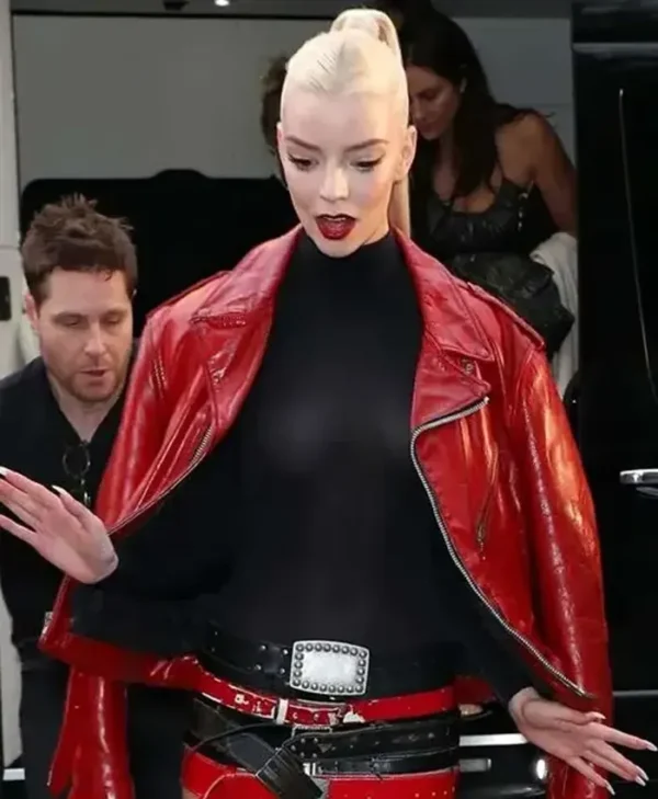 Anya Taylor Joy Furiosa A Mad Max Saga Premiere Leather Jacket For Sale