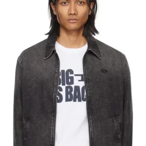 Asher All American S06 Black J Harris Denim Jacket For Sale