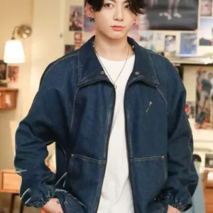 BTS Dynamite Jungkook Blue Denim Jacket