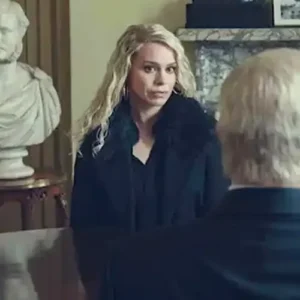 Billie Piper Scoop 2024 Black Long Coat