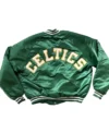 Boston Celtics 90s Green Satin Bomber Jacket