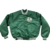 Boston Celtics 90s Green Satin Bomber Jacket For Men
