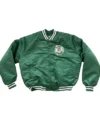 Boston Celtics 90s Green Satin Bomber Jacket For Men