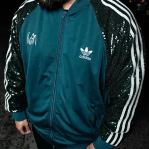 Buy Adidas X Korn Green Sequin Track Jacket for Sale Men and Women