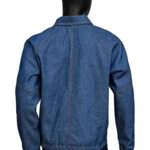 Buy BTS Dynamite Jungkook Blue Denim Bomber Jacket For Sale Men And Women