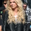 Buy Britney Spears Black Leather Jacket For Sale 