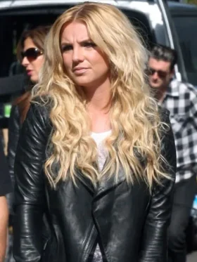 Buy Britney Spears Black Leather Jacket For Sale