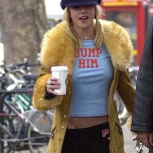 Buy Britney Spears Yellow Faux Fur Coat For Sale Men And Women