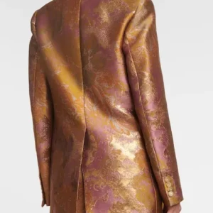 Buy Elsbeths Brown Metallic Floral Blazer For Sale Men And Women