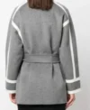 Buy Gemma Nelson TV Series Elsbeth 2024 Audrey Corsa Grey Coat For Sale Men And Women