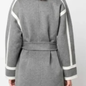 Buy Gemma Nelson TV Series Elsbeth 2024 Audrey Corsa Grey Coat For Sale Men And Women