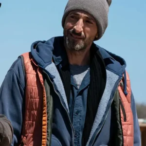 Buy Josh Aaronson Succession Orange Puffer Vest
