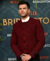 Buy Luke Newton Bridgerton S03 Premiere Red Wool Jacket