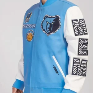 Buy Memphis Grizzlies Animal Patches Varsity Jacket
