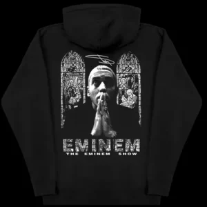 Buy The Eminem Show Stained Glass Black Hoodie For Sale Men And Women