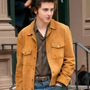Buy Timothee Chalamet A Complete Unknown Brown Suede Jacket