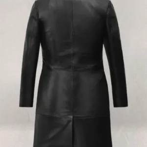 Buy Zoe Kravitz Black Leather Long Coat For Sale Men And Women