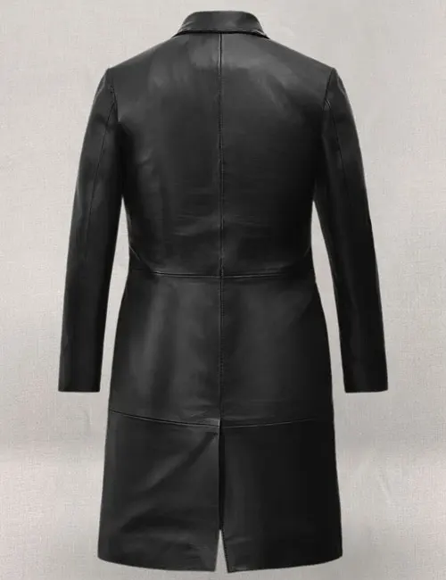 Shop Zoe Kravitz Leather Long Coat - Vanquishe