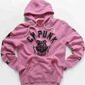 CM Punk Pink Pullover Hoodie