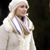 Cameron Diazs White Fur Coat