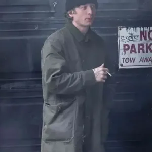 Carmen Berzatto The Bear S03 Green Cotton Trench Coat