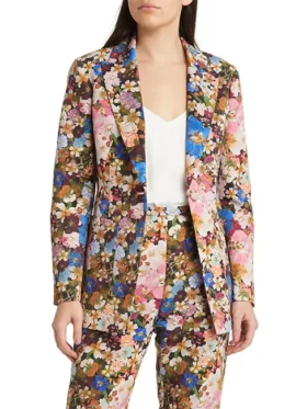 Carrie Preston Elsbeth Tv Series Elsbeth Tascioni Floral Blazer