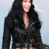 Cher The Bikeriders 2024 Biker Leather Jacket